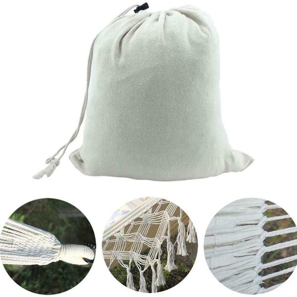 Free People Boho Large White Swing Bed Hammock - Picture 5 of 8